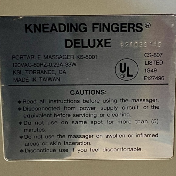 Sharper Image 'Kneading Fingers' Shiatsu Massager - Picture 8 of 15